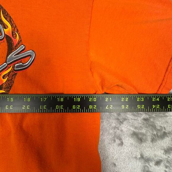 Vintage 2000 Harley Davidson Hell on Wheels Northern Utah Flame Graphic Tshirt L - Picture 6 of 6